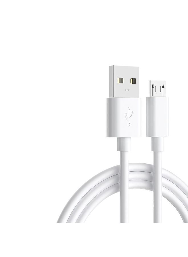 USB Cable Android Rotating With Light 500W Flash Charging Data Cable Bold Fast Charging For Huawei OPPO Glory-Color:015w Direct Plug Matte Plastic Head [pure White] Android Ladder - 2.05m Special Copper Core - Durable And Will Not Damage The Machine  - Image 1