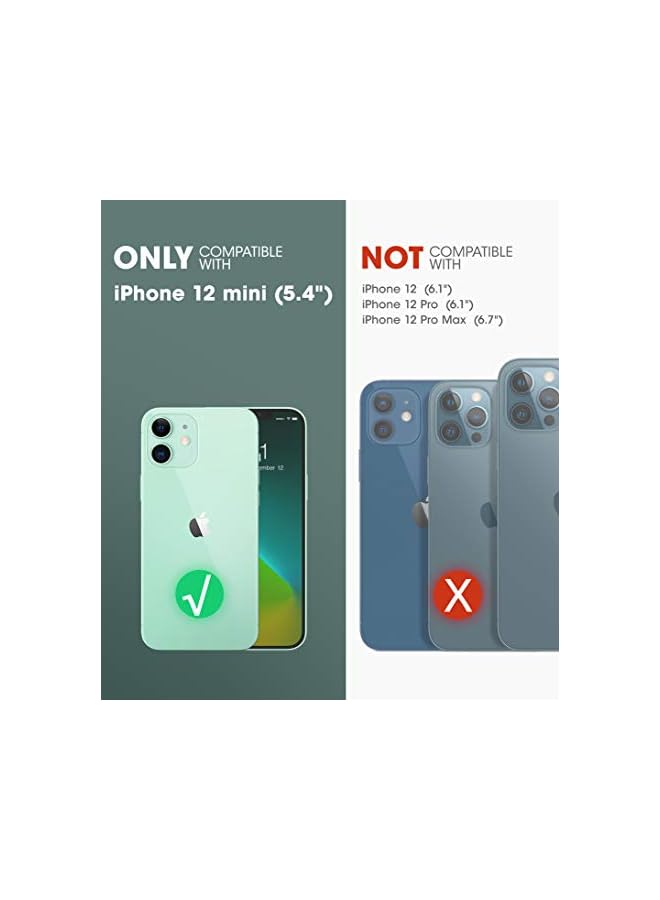 SupCase Unicorn Beetle Style Series Case Designed for iPhone 12 Mini (2020 Release) 5.4 Inch, Premium Hybrid Protective Clear Case (Black) - Image 2