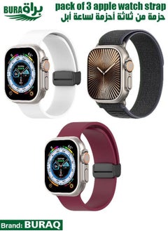 Apple Watch Band Strap For Apple Watch Ultra 2/Ultra 49mm, Series 10 46mm, 9/8/7 45mm, SE2/SE/6/5/4 44mm, 3/2/1 42mm