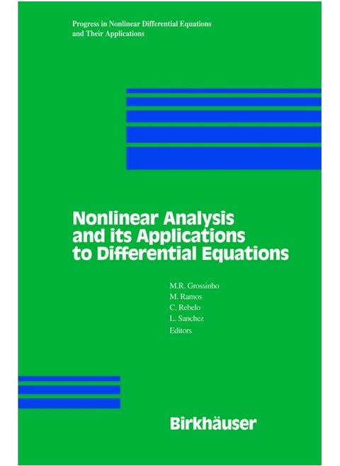 Nonlinear Analysis and its Applications to Differential Equations