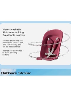 Generic Sunshade Travel Pocket Scooter for Children Swivel Seat Foldable 4 Wheels Kids Stroller 0- 6 Years Buy Cycle  - Image 4