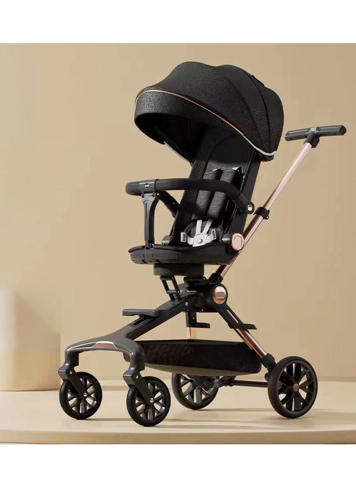 Generic Sunshade Travel Pocket Scooter for Children Swivel Seat Foldable 4 Wheels Kids Stroller 0- 6 Years Buy Cycle  - Image 1