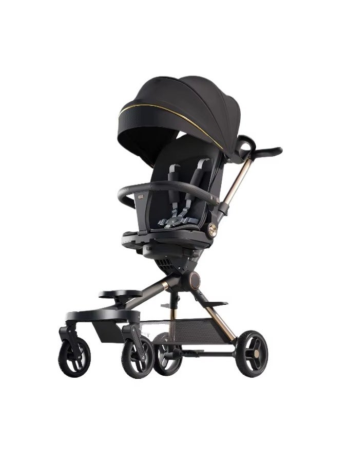 Generic Sunshade Travel Pocket Scooter for Children Swivel Seat Foldable 4 Wheels Kids Stroller 0- 6 Years Buy Cycle  - Image 2
