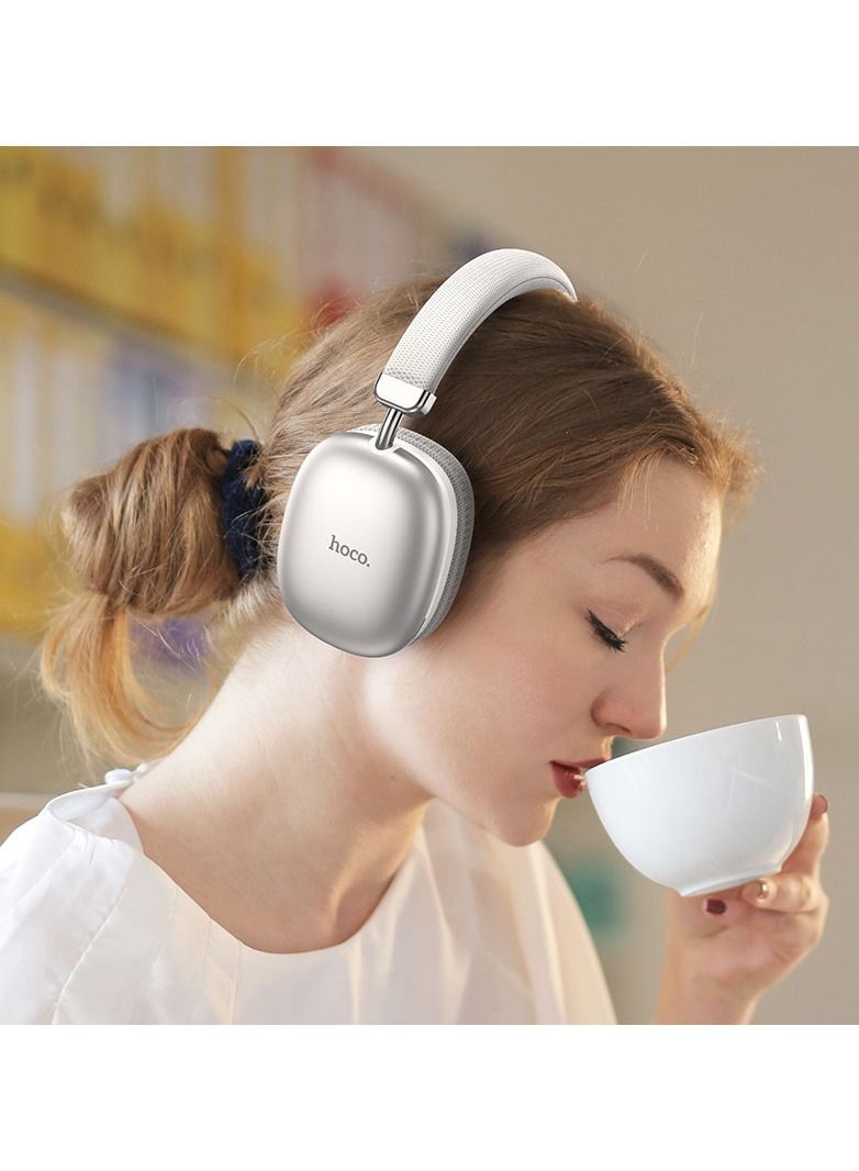 هوكو سماعات لاسلكية رياضية تعمل بتقنية البلوتوث 5.3 HIFI ستريو سماعة رأس مع كابل صوت متعدد الألوان - Image 4