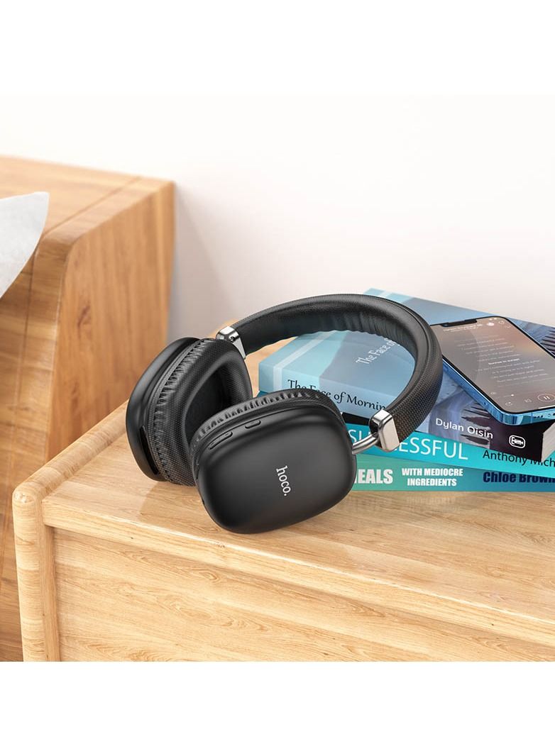 هوكو سماعات لاسلكية رياضية تعمل بتقنية البلوتوث 5.3 HIFI ستريو سماعة رأس مع كابل صوت متعدد الألوان - Image 2