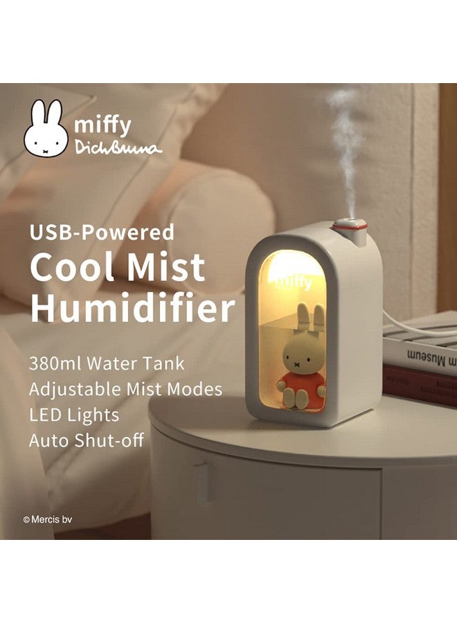 Mipow X Miffy Cool Mist Humidifier - Ultrasonic Quiet , Mini Cute Humidifier with Night Light for Bedroom/Babies Nursery/Office, 380ml - Image 1
