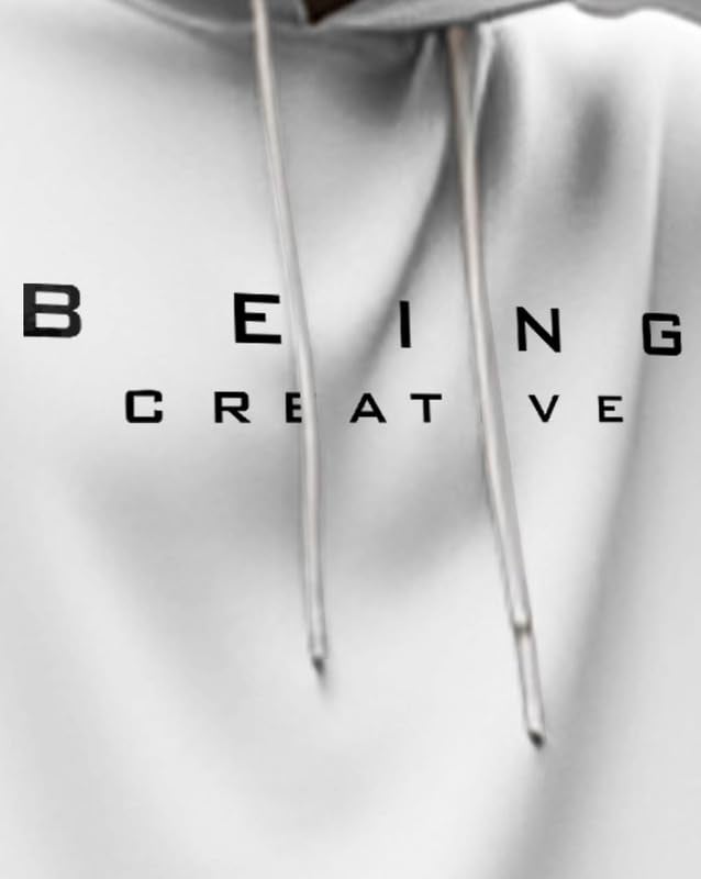 AUSK Oversized Hooded Sweatshirt for Man White - Image 4