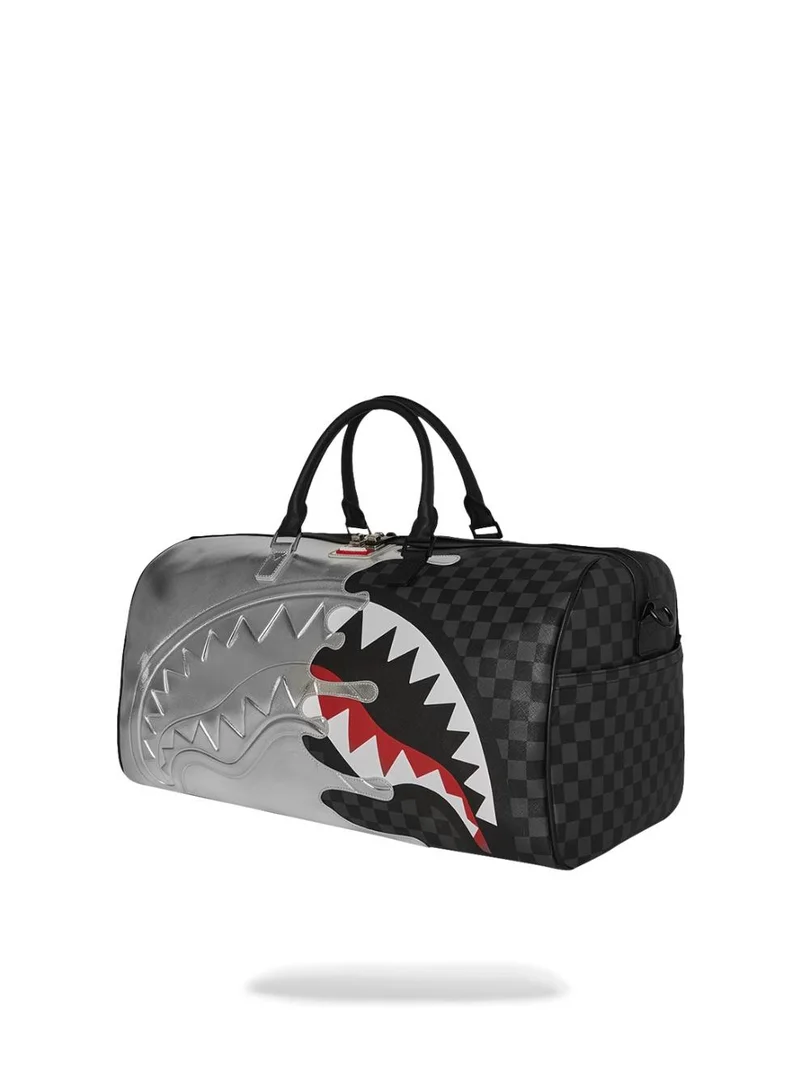 SPRAYGROUND  SILVER SIDE DRIP DUFFLE  | Best Price UAE
