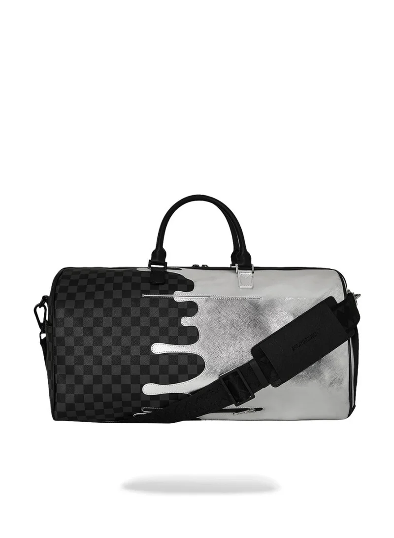 SPRAYGROUND  SILVER SIDE DRIP DUFFLE  | Best Price UAE