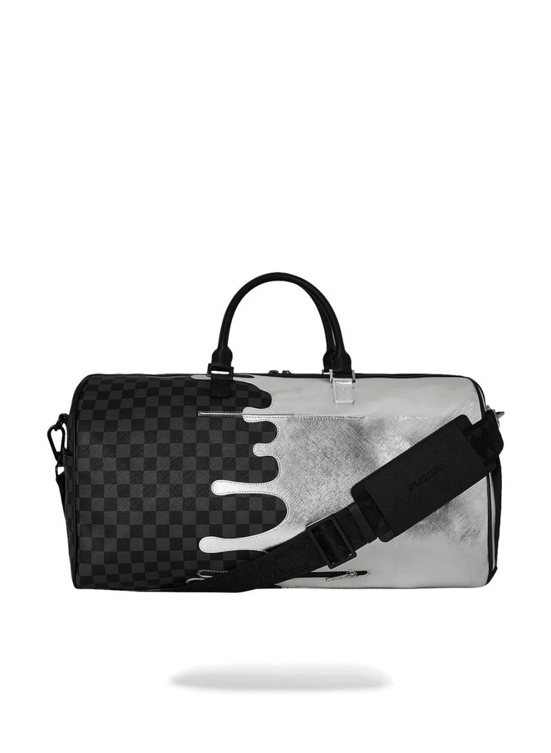 SPRAYGROUND حقيبة دفل فضية جانبية بتصميم قطرة - Image 4