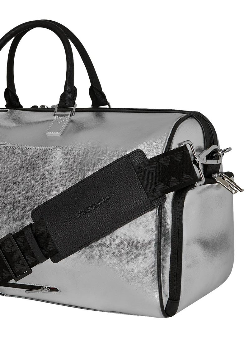 SPRAYGROUND حقيبة دفل فضية جانبية بتصميم قطرة - Image 5