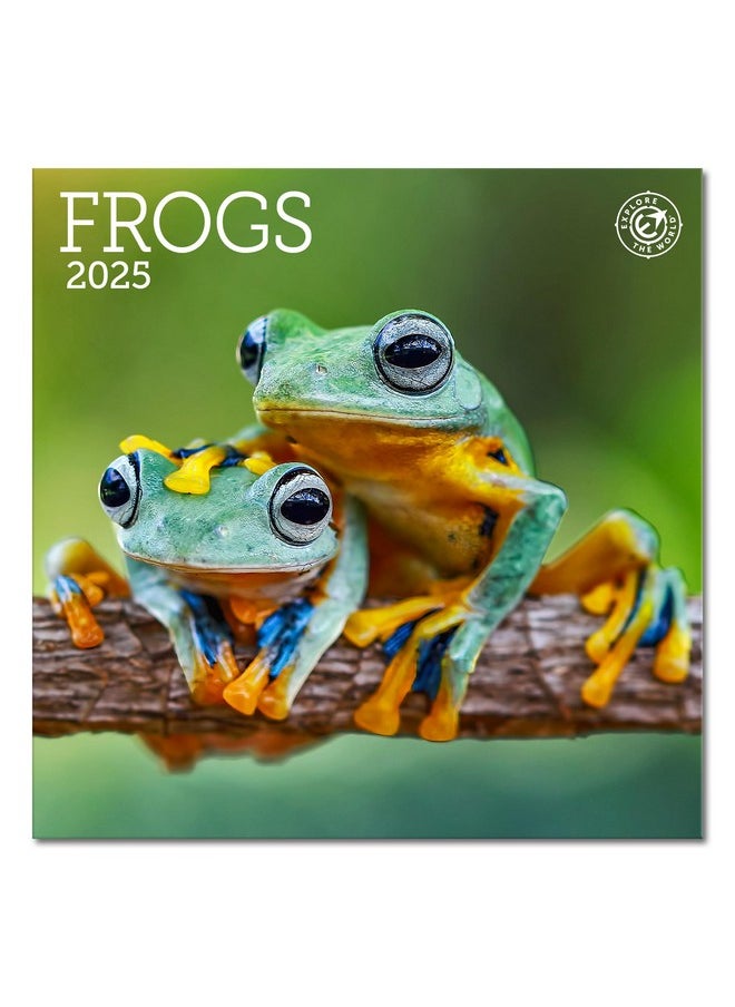 Ziga Media Frogs Mini Wall Calendar 2025, 7" X 7"  - Image 1