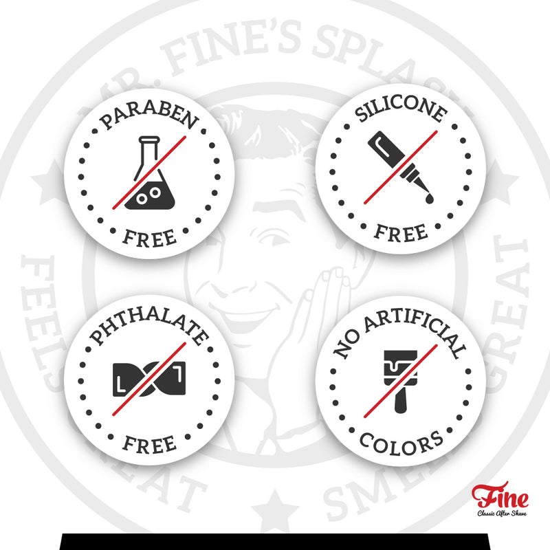 Fine Mr. Fine Men's Aftershave - American Blend Fragrance, Soothing & Toning Post Shave Balm, Calms Razor Burn, Classic Barbershop Feel, Alcohol-Based Formula, Gentle for All Skin Types, 100ml - Image 3