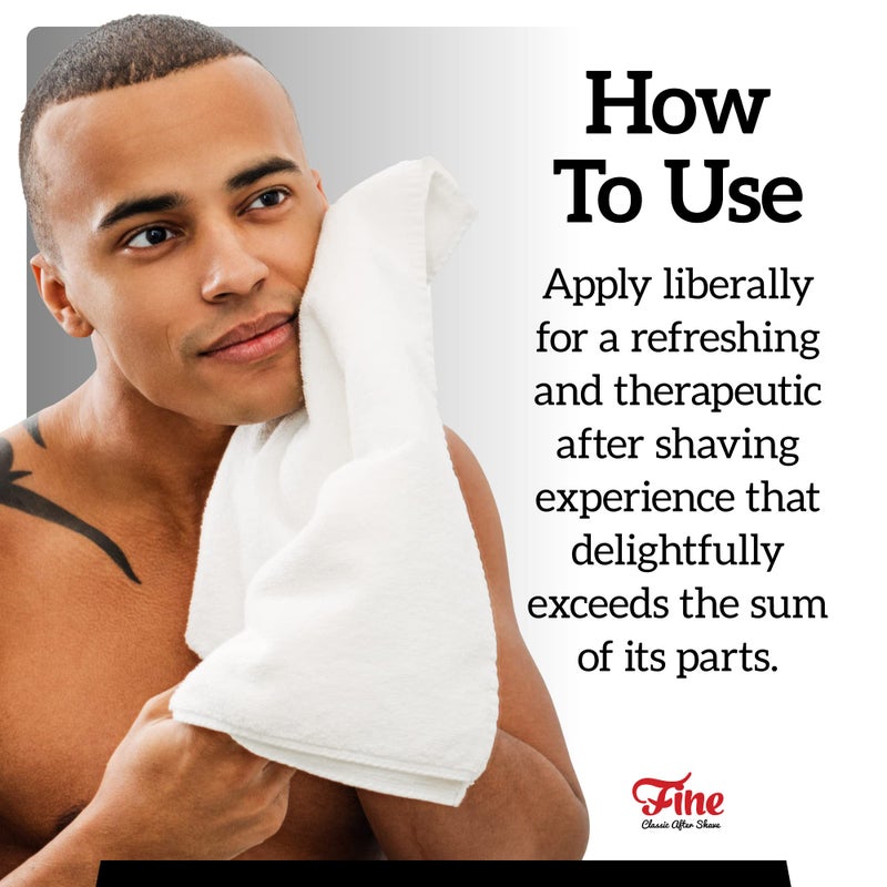 Fine Mr. Fine Men's Aftershave - American Blend Fragrance, Soothing & Toning Post Shave Balm, Calms Razor Burn, Classic Barbershop Feel, Alcohol-Based Formula, Gentle for All Skin Types, 100ml - Image 5