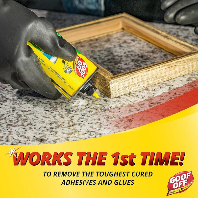 جوف أوف Fg678، علبة مزيل غراء فائق القوة، 4 أونصة، أصفر - Image 2