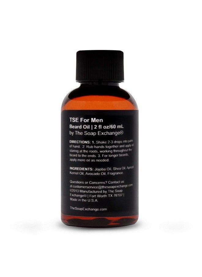The Soap Exchange Tse For Men Beard Oil Lumberjack Scent Hand Crafted 2 Fl Oz 60 Ml Deep Conditioner Nourishing Softener Natural Ingredients Stop Itching Made In The Usa.  - Image 3