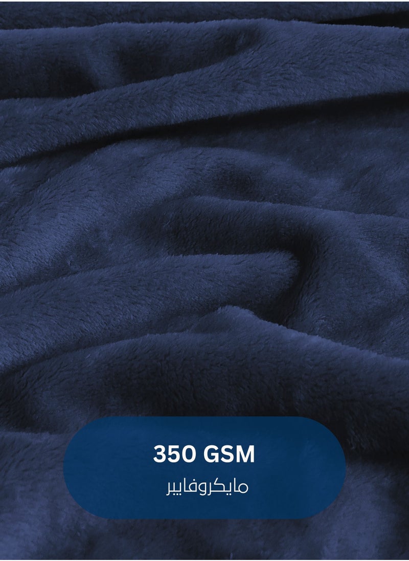 Master Home Textile - Lightweight Velvet Blanket, Mora Series, 350GSM, Double Size 260 x 240 cm, Extra Soft All Season Fleece Blanket, Bed And Sofa Blanket - Image 1
