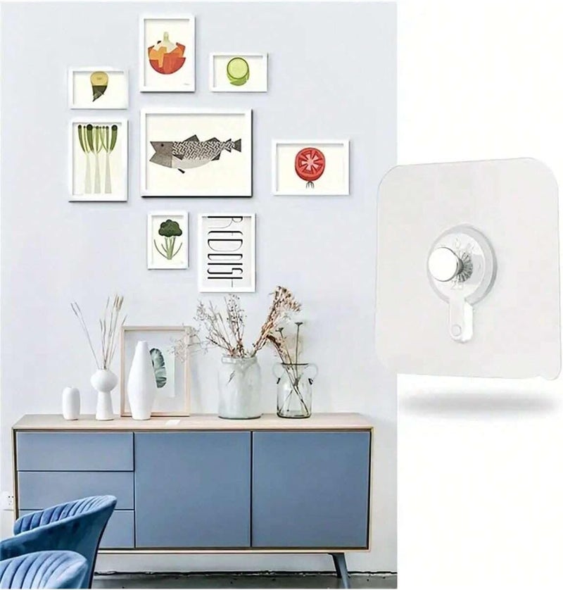 5/10PCS Adhesive Wall Hooks 13lb - Self Adhesive Thumb Hooks for Easy Wall Hanging - Image 3