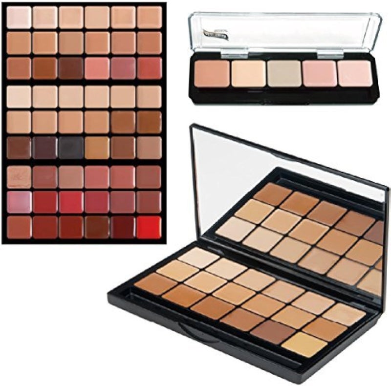 Graftobian ProPak Super Palettes - HD Cream Makeup Foundation, Corrector, and Lip Colors Set - Image 1