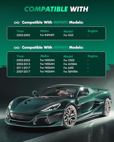 SCITOO مجموعة وسادات الفرامل السيراميكية SCITOO D815 D905 الأمامية والخلفية تناسب INFINITI G35 2003-2005، لنيسان 350Z 2003-2005، لنيسان ألتيما 2007-2013، لنيسان جوك 2011-2017، لنيسان سنترا 2007-2012 - Image 5