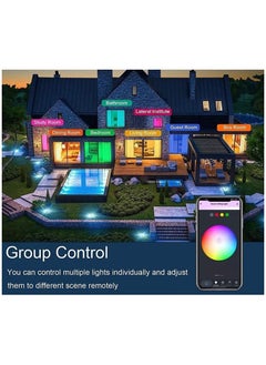 XiuWoo 24 W RGB Colour Changing LED Ceiling Light Dimmable with Remote Control,  Black Round Ceiling Light, Flicker-Free LED Light, IP54 Waterproof for Bathroom, Living Room, Bedroom, Children's Room  - Image 4