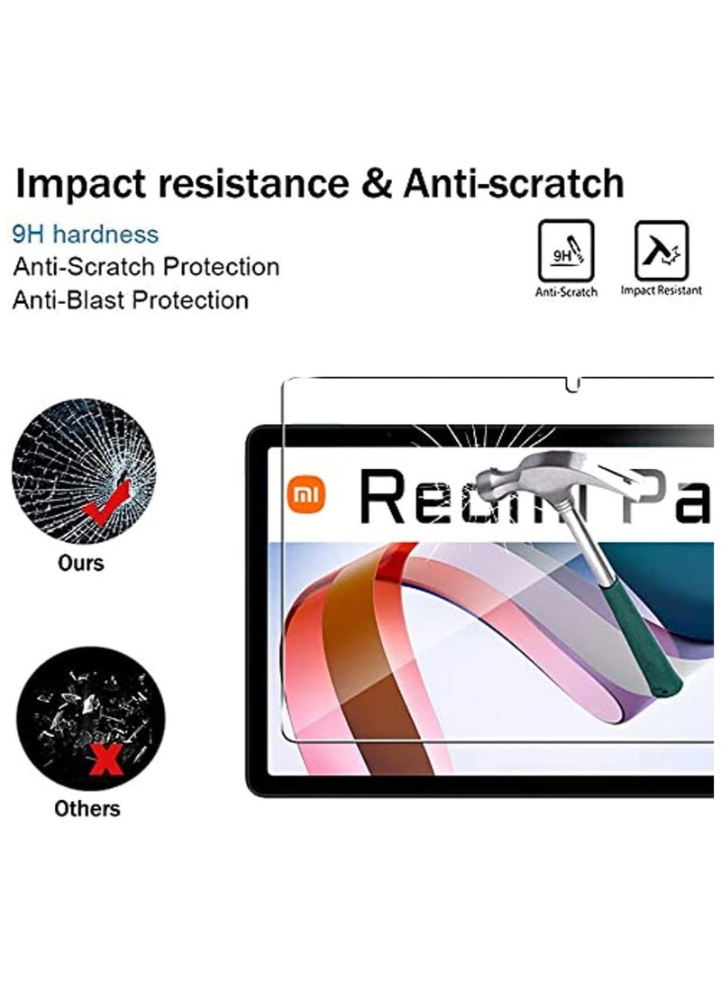 Arabest Screen Protector for Mi Redmi Pad 10.61 inch,9H Hardness, Anti-Scratch, Tempered Glass flim, Case Friendly, Anti-Fingerprint,Anti-Scratch - Image 5