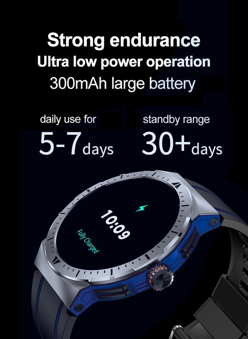 ibsun 1.43" AMOLED Smart Watch for Men with IP68, Bluetooth Call, Blood/Oxygen/Heart Rate Monitor - Image 3