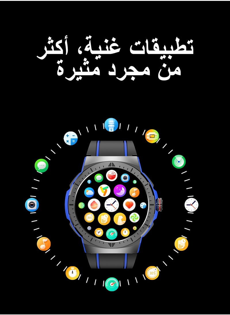 ibsun - 1.43" AMOLED Smart Watch for Men with IP68, Bluetooth Call, Blood/Oxygen/Heart Rate Monitor - Image 1
