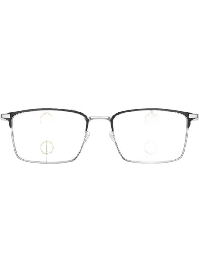CAPONI German Imported Bifocal Anti-Blue Light Reading Glasses For Men And Women, Ultra-Light Semi-Rimless Smart Zoom High-Definition Eyeglasses - Image 1