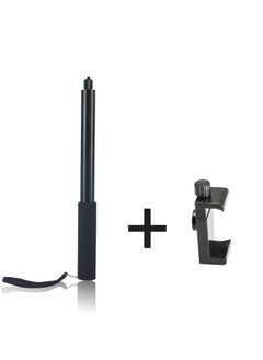 ماركة غير محددة مناسبة لملحقات Gopro Insta360ONEX0.9 M عصا سيلفي تلسكوبية 1/4 عصا سيلفي عالمية - اللون: عصا مؤقت ذاتي + مشبك هاتف محمول 2  - Image 1