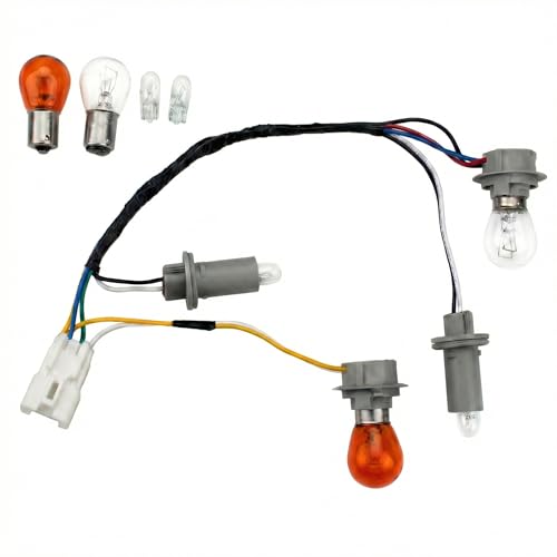 HOPUT 924503Q000 Tail Lamp Holder and Wiring with 8 Halogen Bulbs 1 Pack - Image 1
