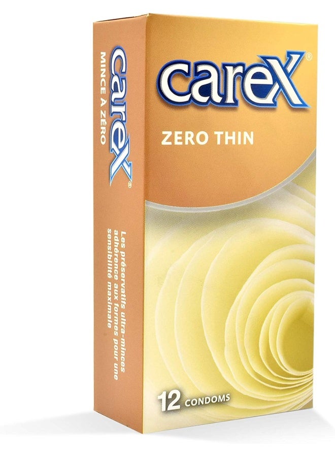 Carex Zero Thin Condoms | Ultra-Thin Condoms For Maximum Sensitivity | 12 Count - Image 2