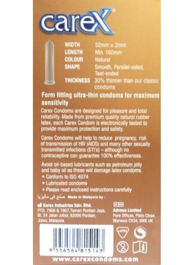 Carex Zero Thin Condoms | Ultra-Thin Condoms For Maximum Sensitivity | 12 Count - Image 3