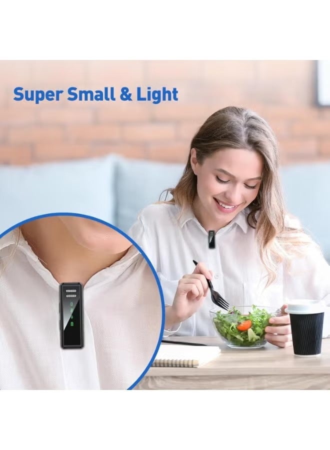 ميذ ميكروفون لاسلكي صغير J88 بمنفذ USB-C، مزود بتقنية متطورة للحد من الضوضاء، يعمل بتردد 2.4 جيجاهرتز، مزود بخاصية التوصيل والتشغيل، وبطارية تدوم حتى 12 ساعة، متوافق مع أجهزة أندرويد، وآيفون 15، وأجهزة الكمبيوتر الشخصية والمحمولة. - Image 2