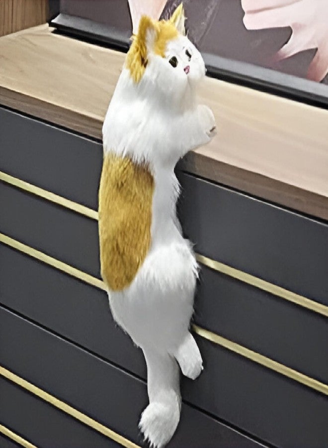 Tickles Cat Soft Stuffed Plush Animal Toy for Kids Boys & Girls Birthday Gifts (Size: 30 cm Color: Brown & White) - Image 1