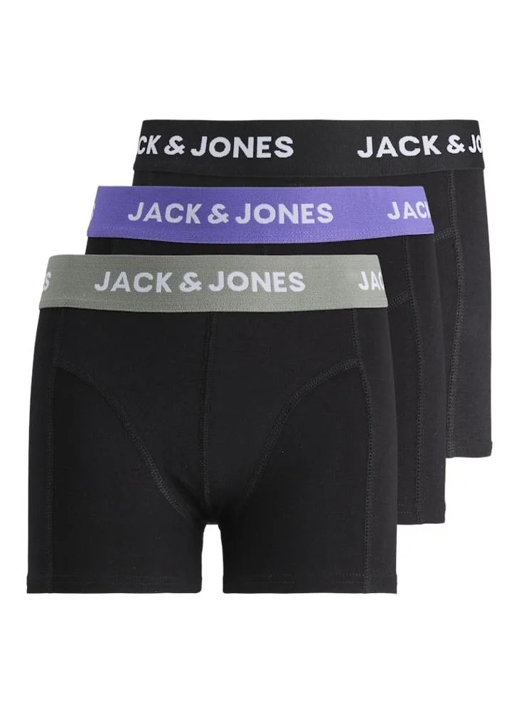 Jack & Jones Junior Youth 3 Pack Logo Boxer