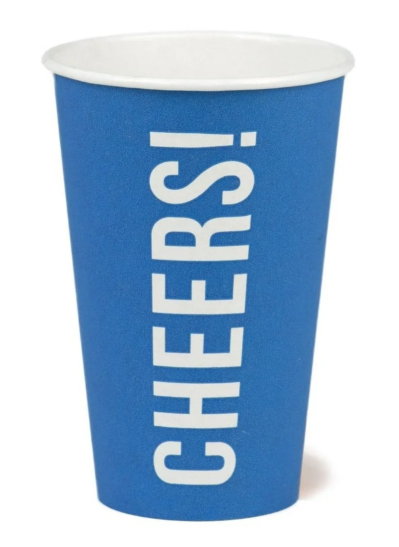 Talking Tables Blue Cheers Eco Party Cup 16oz 8pack
