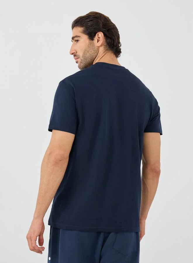 Styli Styli Solid Crew Neck Short Sleeve T-Shirt