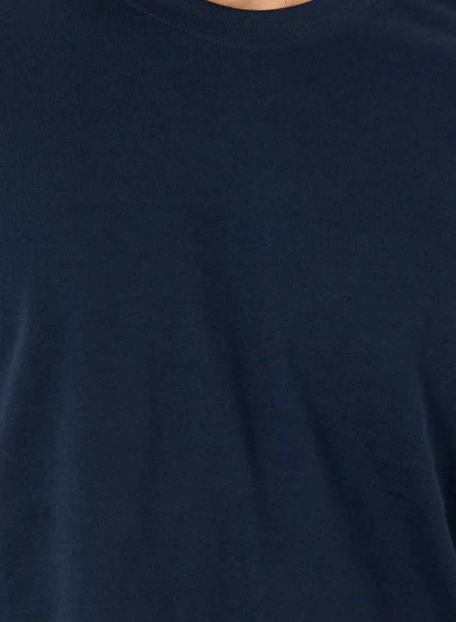 Styli Styli Solid Crew Neck Short Sleeve T-Shirt
