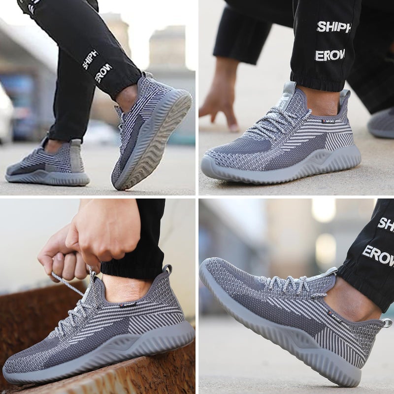 Drecage Steel Toe Safety Shoes for Women Men Work Shoes Industrial & Construction Sneakers Puncture Proof Lightweight Working Shoes - Image 2