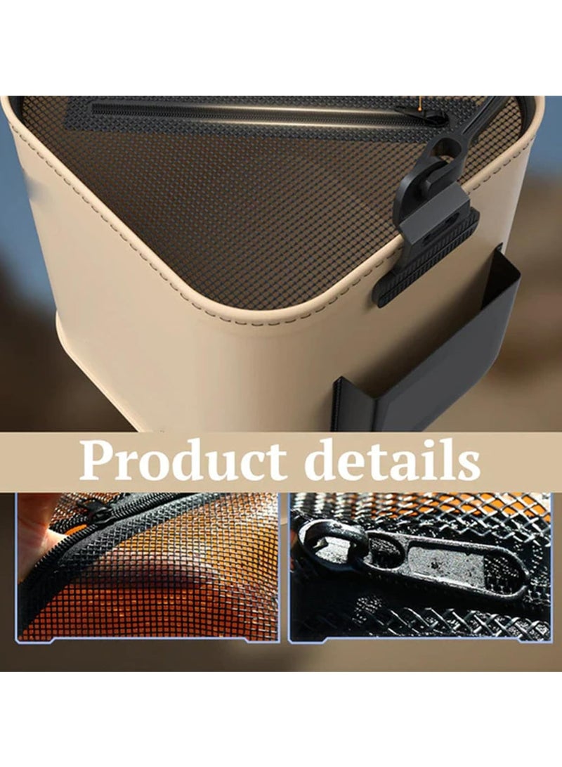 8L Multifunctional Foldable Fish Bucket with Handle, Ideal for Fishing, Camping, Gardening, and Outdoor Activities, Portable Travel Bag for Easy Transport - Image 4