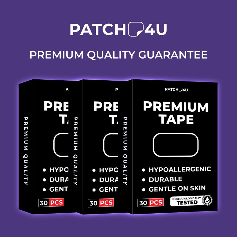 PATCH4U Premium Tape (30 Pack) - Pain Free Removal, Hypoallergenic, Latex Free & Gentle On Skin - Packaging May Vary - Skin Friendly Adhesive Cotton Tape - Image 4
