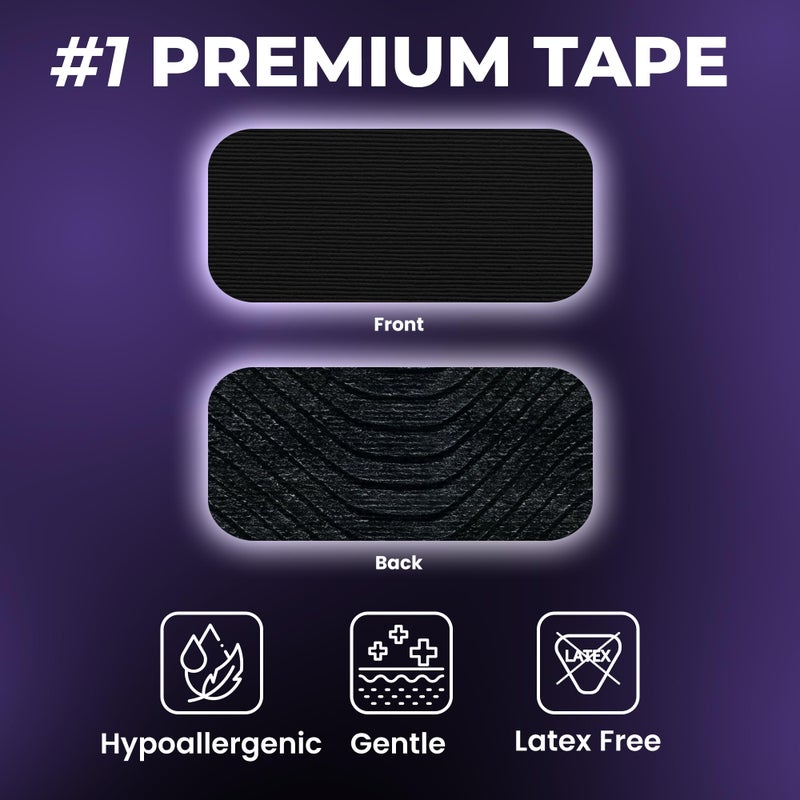 PATCH4U Premium Tape (30 Pack) - Pain Free Removal, Hypoallergenic, Latex Free & Gentle On Skin - Packaging May Vary - Skin Friendly Adhesive Cotton Tape - Image 2