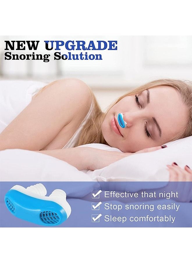 Generic - Anti Snoring Devices, Air Purifier Nasal Vents Plugs Clip, Stop Snoring Sleep Aid Snore Reducing for Better Sleep (Blue) - Image 1