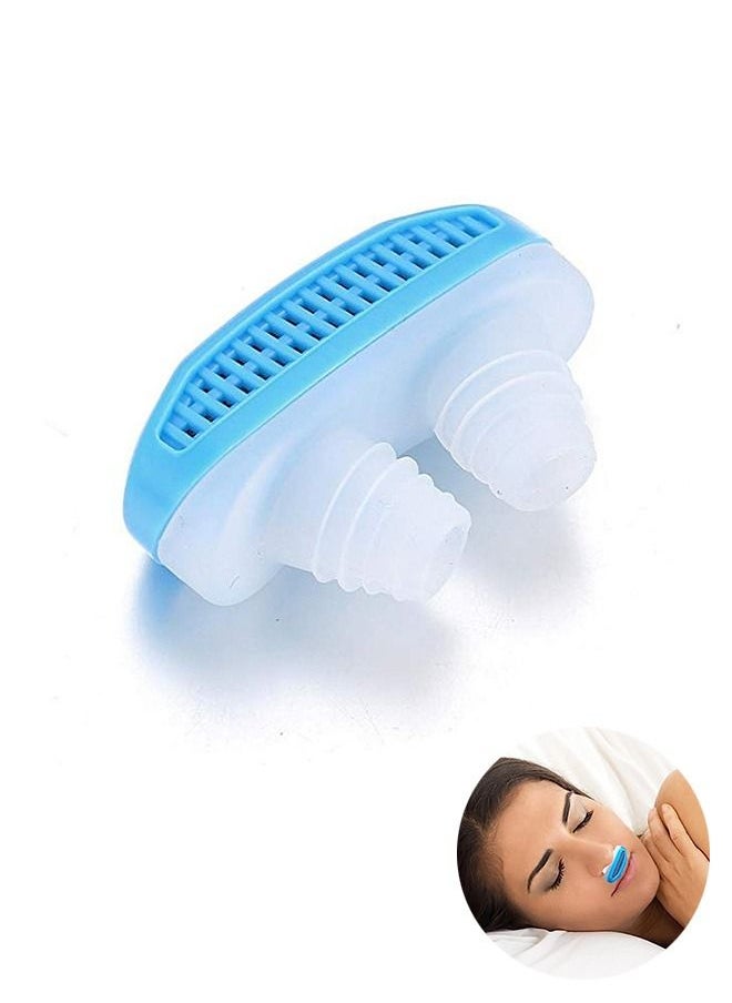 Generic - Anti Snoring Devices, Air Purifier Nasal Vents Plugs Clip, Stop Snoring Sleep Aid Snore Reducing for Better Sleep (Blue) - Image 1