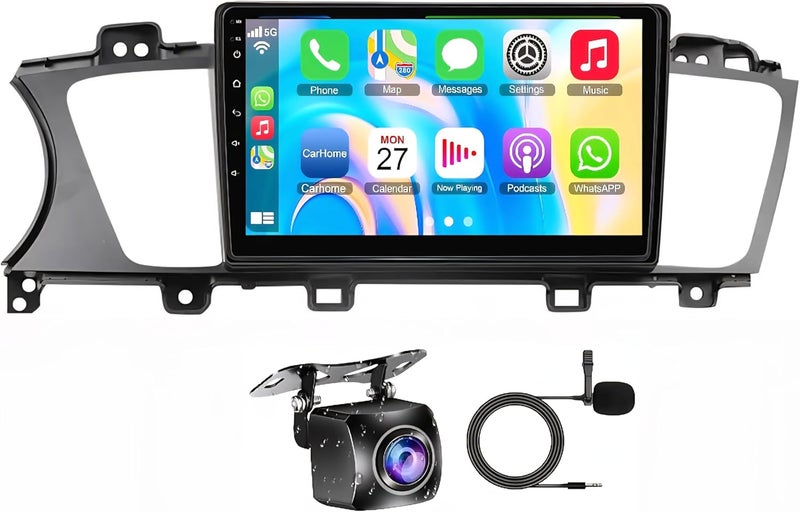 Vierex Fit Kia Cadenza Car Stereo Cadenza K7 Android Screen 2013-2017 With Apple Carplay Android Auto Wireless WiFi DSP FM&AM BT AHD Camera Included Fast Interface (4+32GB Carplay 8CORE) - Image 1
