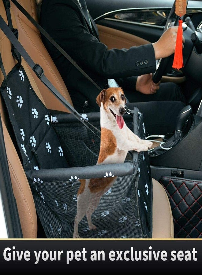 SWIHELP Dog Car Seat Puppy Portable Pet Booster Car Seat with Clip-On Safety Leash and PVC Support Pipe, Anti-Collapse,Perfect for Small Pets - Image 2