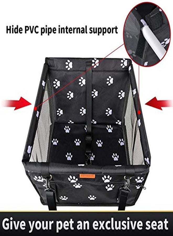 SWIHELP Dog Car Seat Puppy Portable Pet Booster Car Seat with Clip-On Safety Leash and PVC Support Pipe, Anti-Collapse,Perfect for Small Pets - Image 4