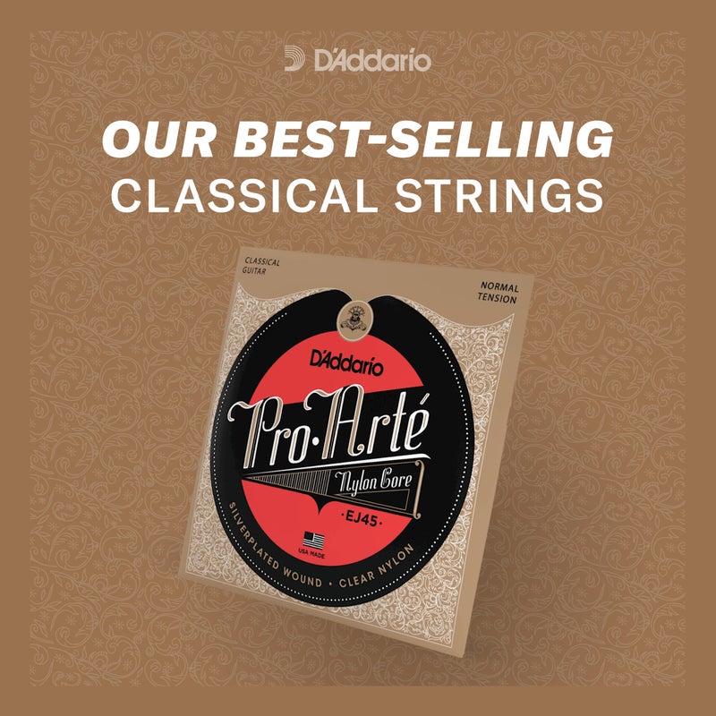 D'Addario Guitar Strings - Pro-Arte Classical Guitar Strings - EJ25B Flamenco Guitar Strings - Nylon Guitar Strings - Silver Plated Wrap, Composite Core, Black Nylon Trebles - Flamenco Tension - Image 4