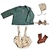 EKOKIZ Reborn Baby Dolls Clothes Girl Fashion Doll Clothes 1720 Inches Baby Alive Outfits Accessories for Real Life Newborn Girl - Image 3